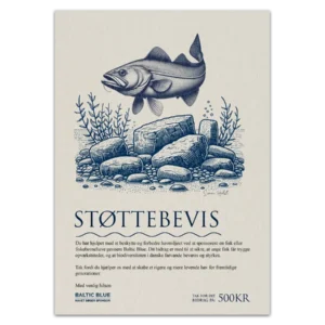 Illustration af Torsk fra Havet Søger Sponsor